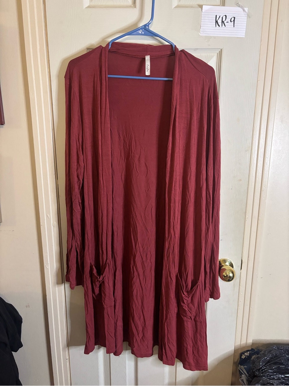 Celeste knit top in wine red